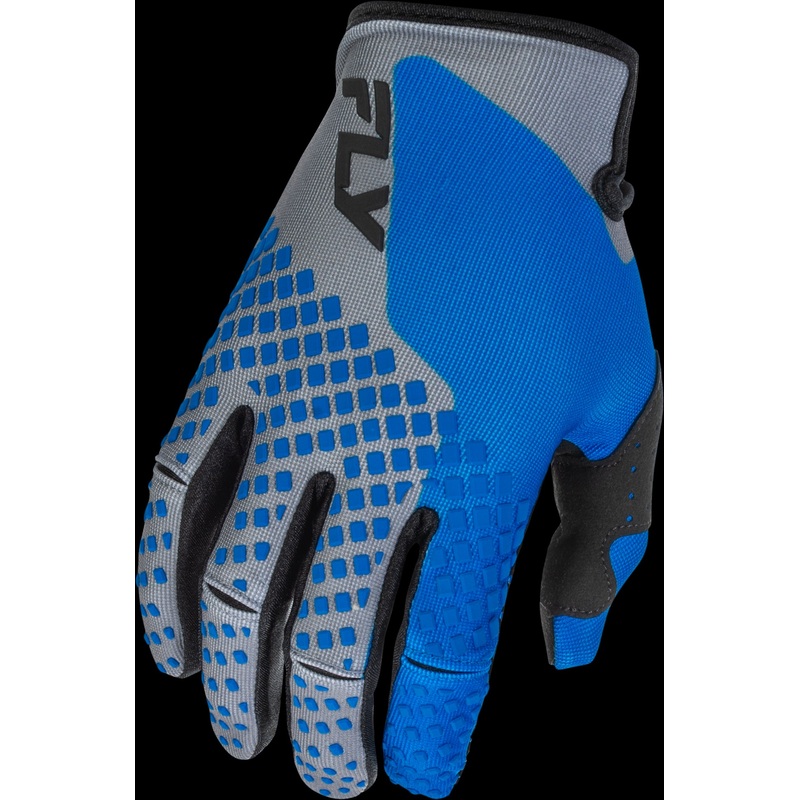 FLY RACING Kinetic Gloves Blue/Grey/Black Md
