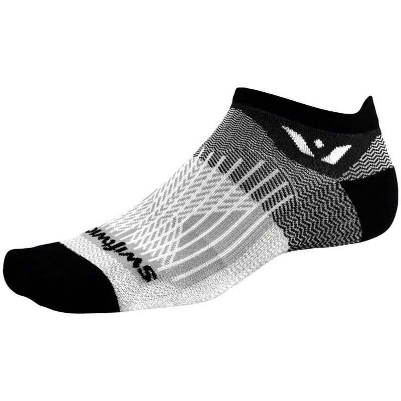 Swiftwick Aspire Zero Tab Socks – Black Pewter, Medium