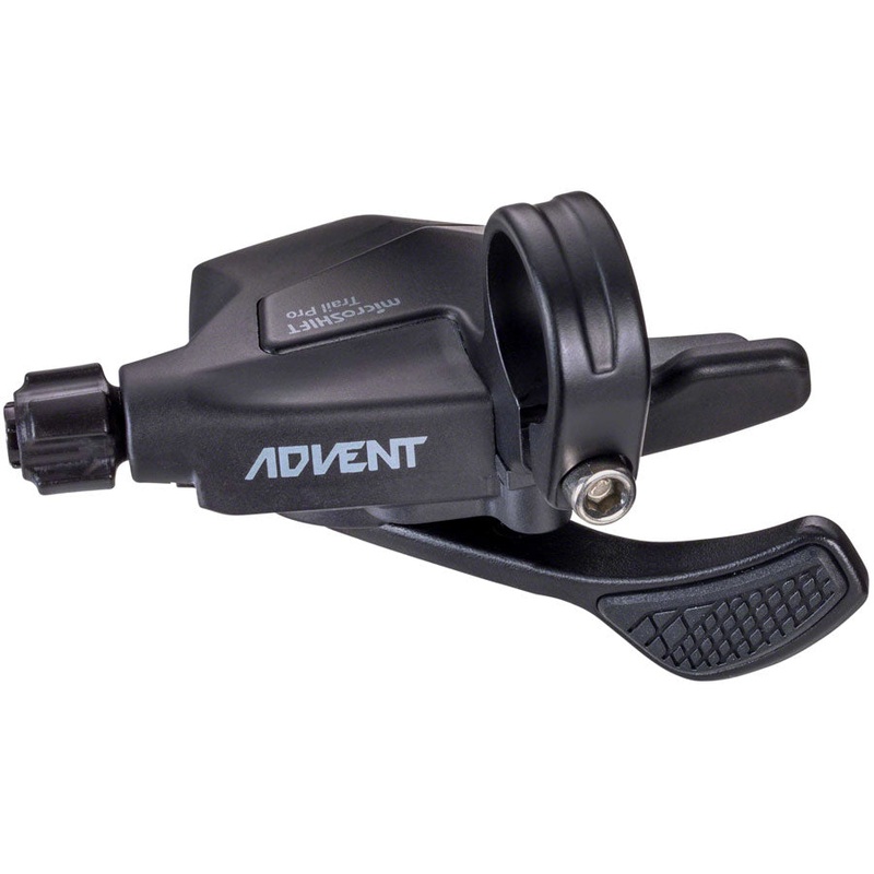 microSHIFT ADVENT Trail Trigger Pro Right Shifter – 1 x 9 Speed Silicone Thumb Pad ADVENT Compatible Only BLK