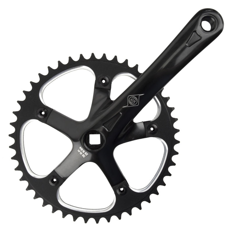 Origin8 SST 170×46 103mm JIS Square Taper crankset black/black