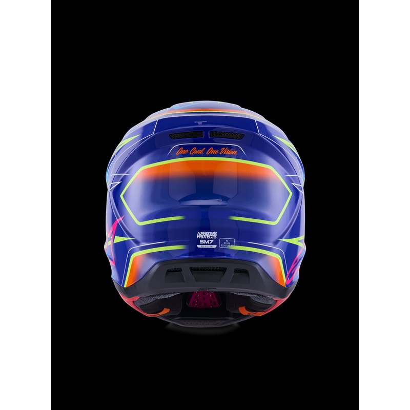 ALPINESTARS 2026 Sm7 Cast Helmet Blue/Pink/Yellow Fluo 2X-Large