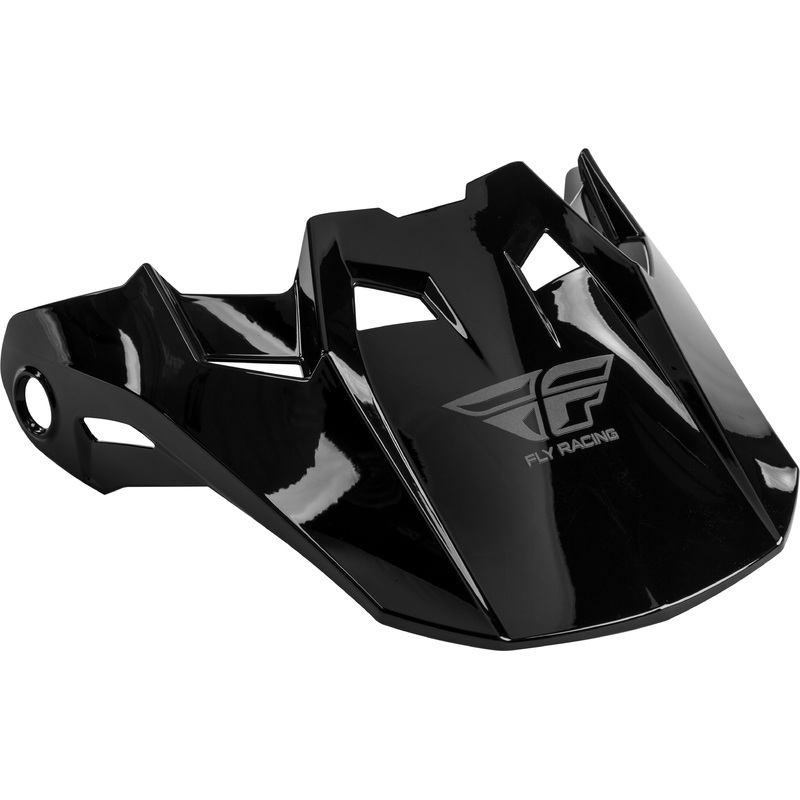 FLY RACING Formula Visor Black Carbon Md-Lg