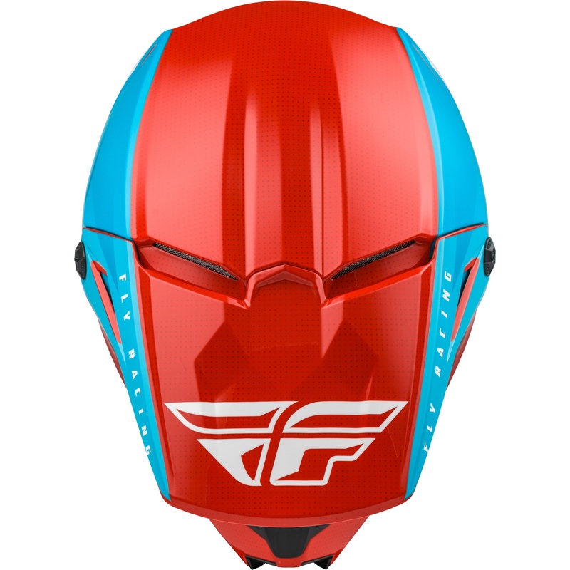 FLY RACING Kinetic Straight Edge Helmet Red/White/Blue 2x