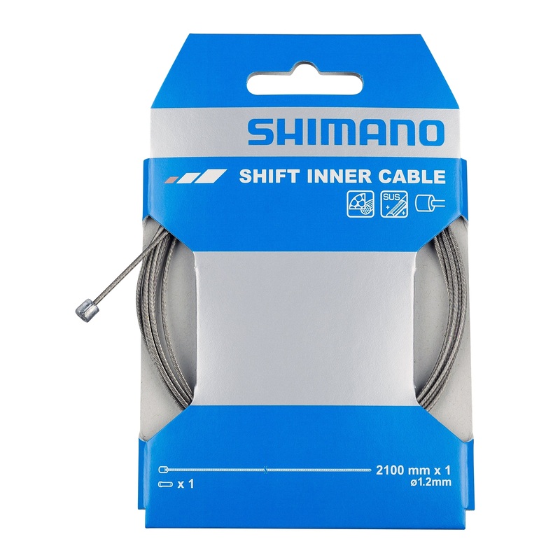 Shimano Stainless Derailleur Cable 1.2 x 2100mm