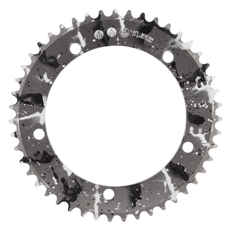 Chainring Or8 Splat Trk 144Mm 47T Aly 1/8 Sl-Ano W/Bk/Wh