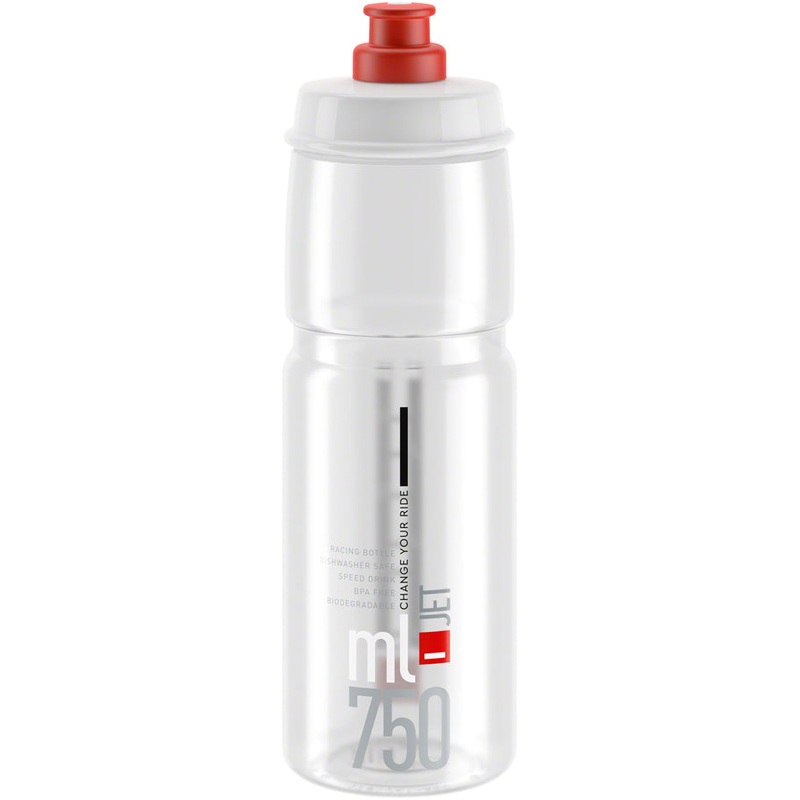 Elite SRL Jet Water Bottle 750ml – Clear/Red