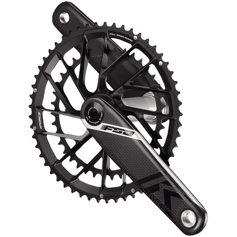 FSA K-Force Team Edition Crankset 2x 46/33T Chainrings 160mm Arm Length Direct Mount Interface 386EVO Spindle SRAM AXS 12-Speed  BLK