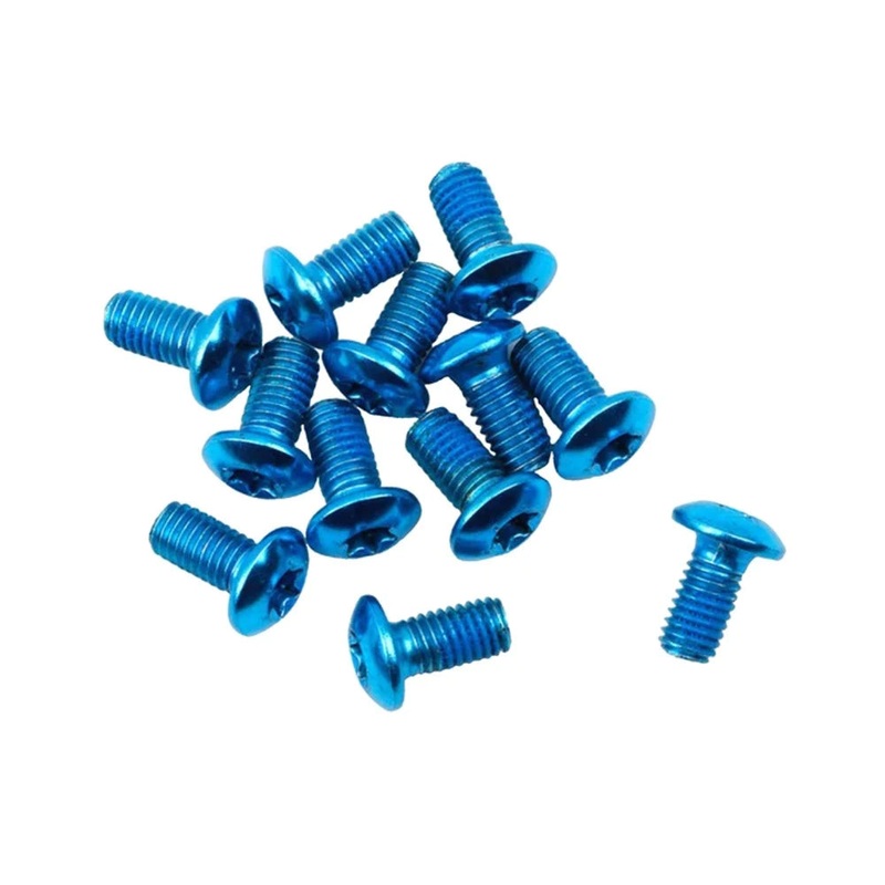 MILES WIDE DISC ROTOR BOLTS 12 pack blue
