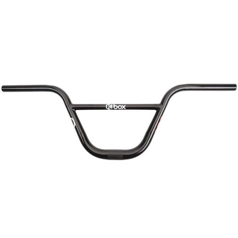 Box One Chromo Flat Race Handlebar Black 8.5″ Rise