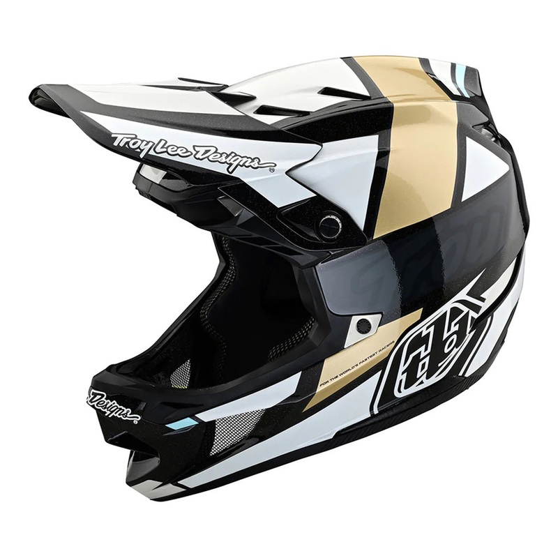 Troy Lee D4 Carbon BMX Race Helmet-Team Gold Large