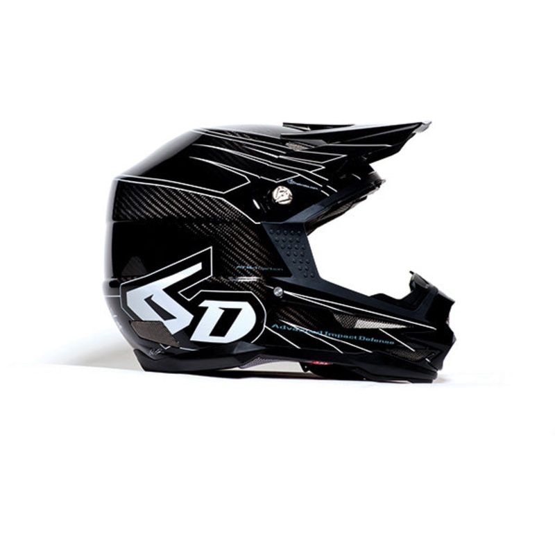 6D ATB-1 Carbon Attack Helmet-Black X-Small