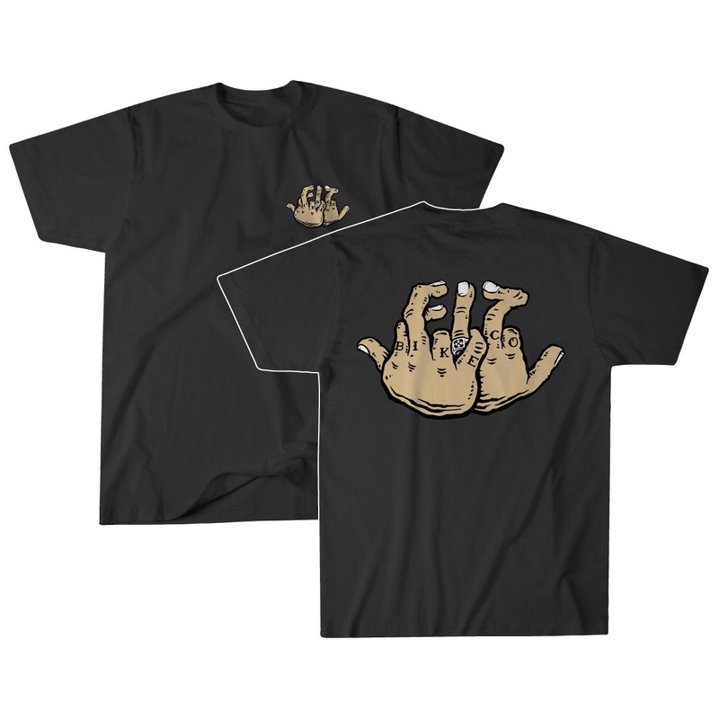 FIT Middle Finger Tee  Black X-Small