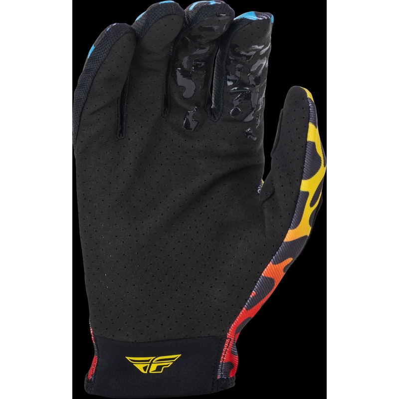 FLY RACING Lite S.E. Exotic Gloves Red/Yellow/Blue Lg