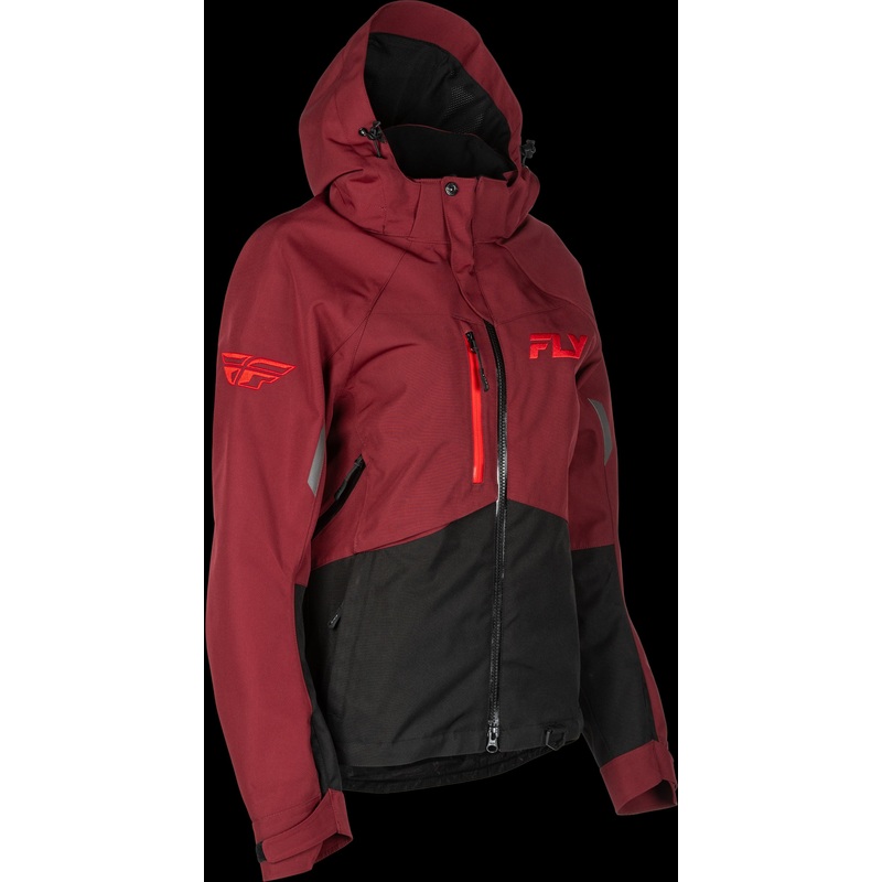 FLY RACING Women’S Carbon Jacket Merlot/Red Lg