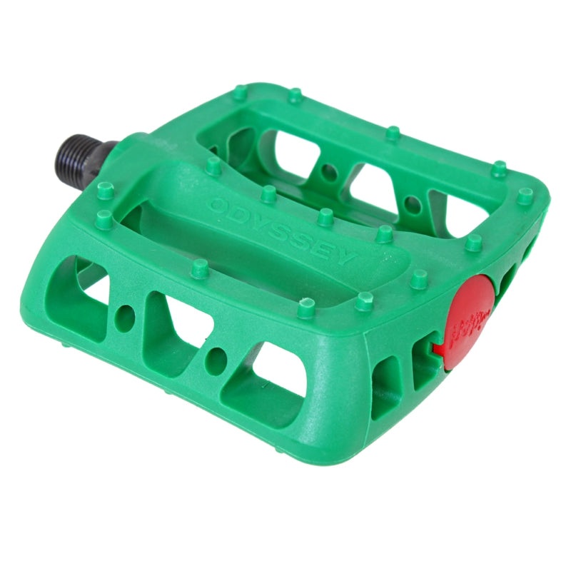 Odyssey Twisted PC Pedals – Platform Composite/Plastic 9/16″ Green
