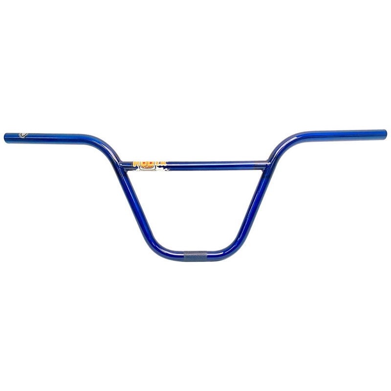 S&M Hoder Super High 2pc BMX Handlebars – 9.75″ – Trans Blue – USA Made