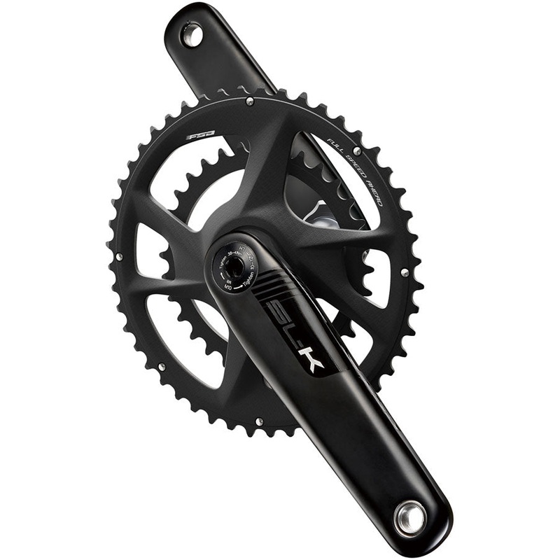 Full Speed Ahead SL-K 2x Modular Carbon Crankset – 172.5mm, For SRAM AXS 12-Speed, 48/35t, DM/90 BCD, 30mm 386EVO Spindle, Black