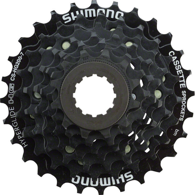 Shimano CS-HG200 7 Spd Cassette 12-28T -Live4Bikes 12-28T 7 spd