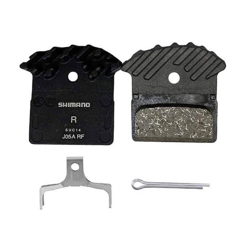 Shimano J05A-RF Resin Pad and Spring With Fin Resin Compound, Finned Aluminum Back Plate.
