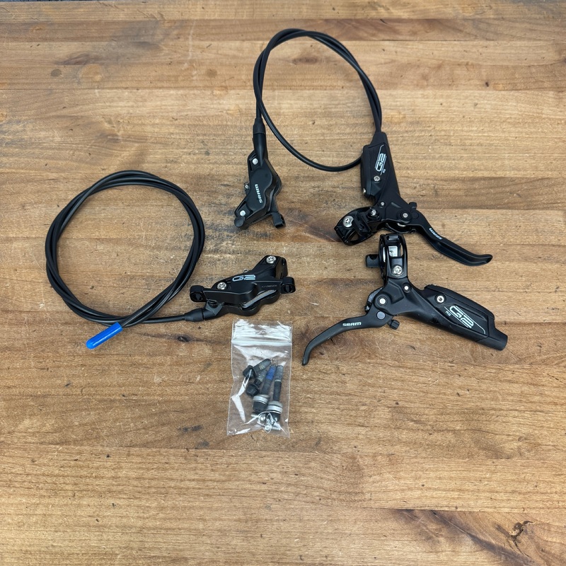Ridden Once! SRAM G2 RS 4-Piston MTB Bike Hydraulic Disc Brake Levers & Calipers