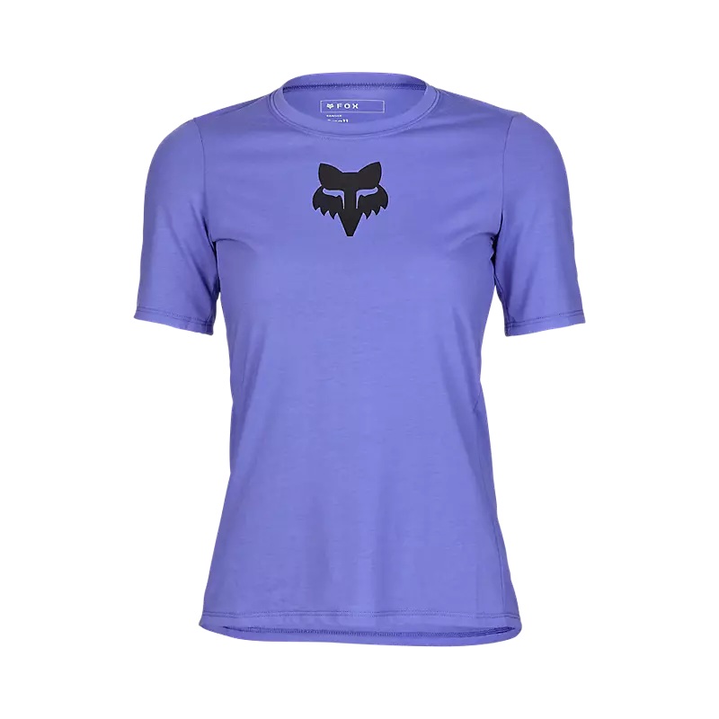 Womens Ranger Fox Head Jersey Purple X-Small