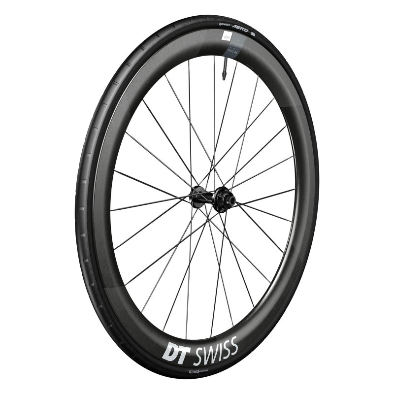 DT Swiss ARC 1400 DiCut 50 Front Wheel – 700 12 x 100mm Center-Lock BLK WTS w/Aero 111 Tire