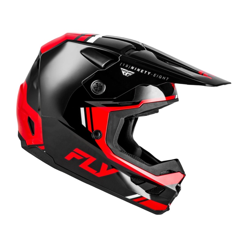 Fly Racing Kinetic Verdict BMX Race Helmet-Black/Red/White Adult X-Small