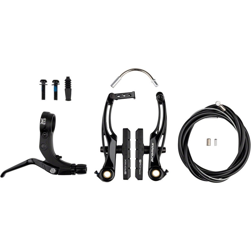 Promax P-1 / Click Pro BMX V-Brake Kit – Long Reach (108mm) – Black