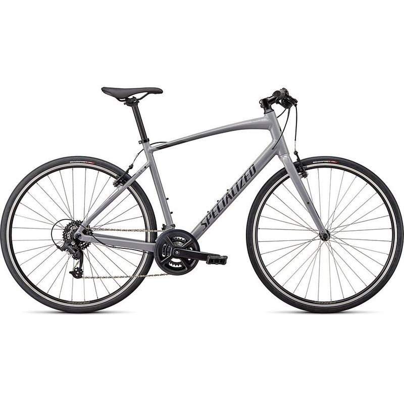 Specialized 2024 sirrus 1.0 GLOSS COOL GREY / SMOKE / SATIN BLACK REFLECTIVE S