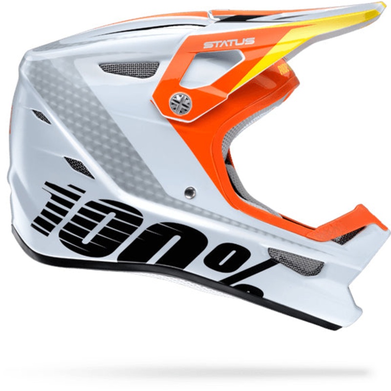 100% Status BMX Race Helmet-DDay White X-Small