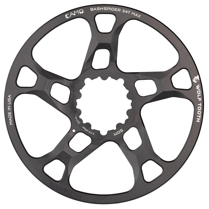 CAMO BashSpider for SRAM 3-Bolt Cranks 3mm Offset Black