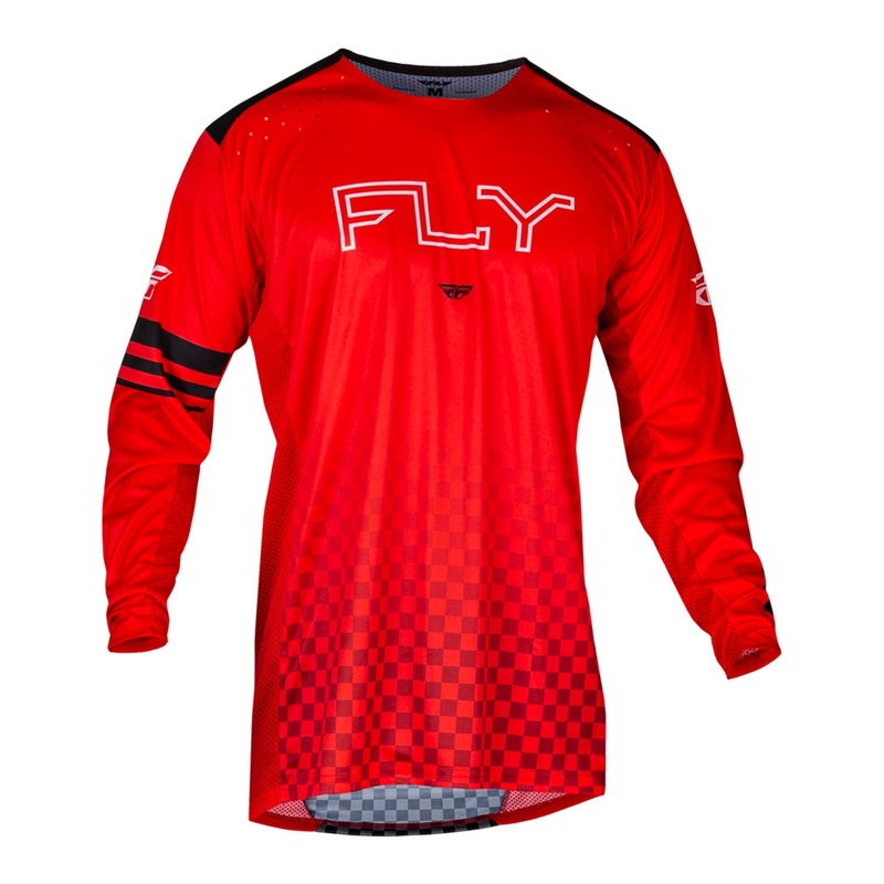 Fly Racing Rayce BMX Race Jersey-Red Youth Small