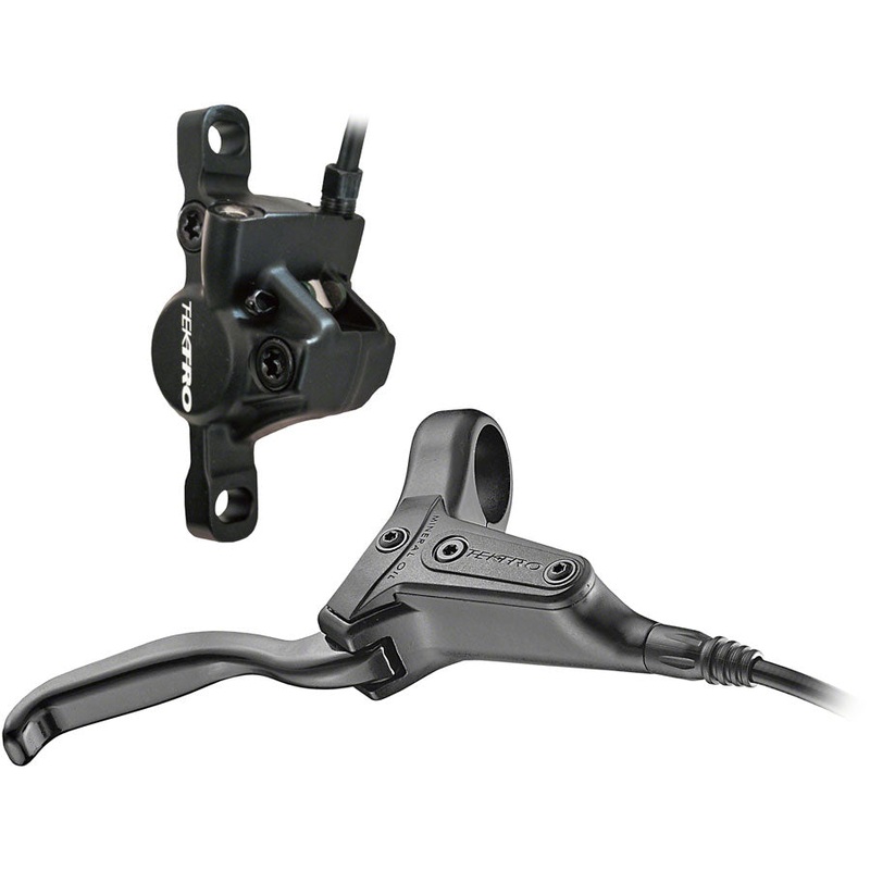 Tektro HD-J285 Junior Disc Brake and Lever – Rear, Hydraulic, Post Mount, Black