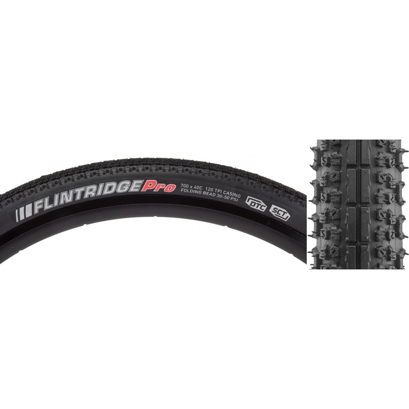 Tire Ken Flintridge Pro 700X40 Black/Bk/Ref-Hp Dtc/Gct/Tlr/120 Fold 50Psi