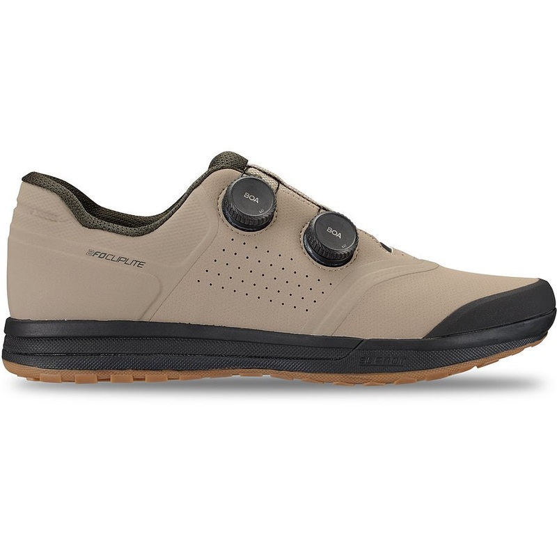 Specialized 2fo cliplite shoe taupe/dark moss green 45.5