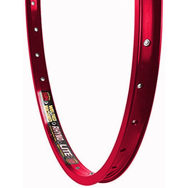26″ Sun Rhyno Lite XL BMX Double Wall Rim – 36H – Red Anodized