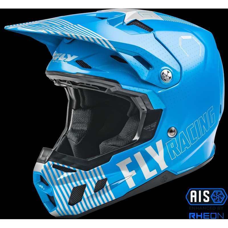 FLY RACING Formula Cc Primary Helmet Blue/Grey Sm