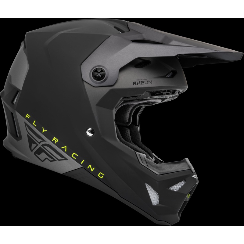 FLY RACING Formula Cp Slant Helmet Matte Black/Grey/Hi-Vis 2x