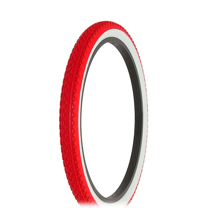 24×2.125 Innova Goodyear-style Cruiser Tread Tire – Red w/ Whitewall