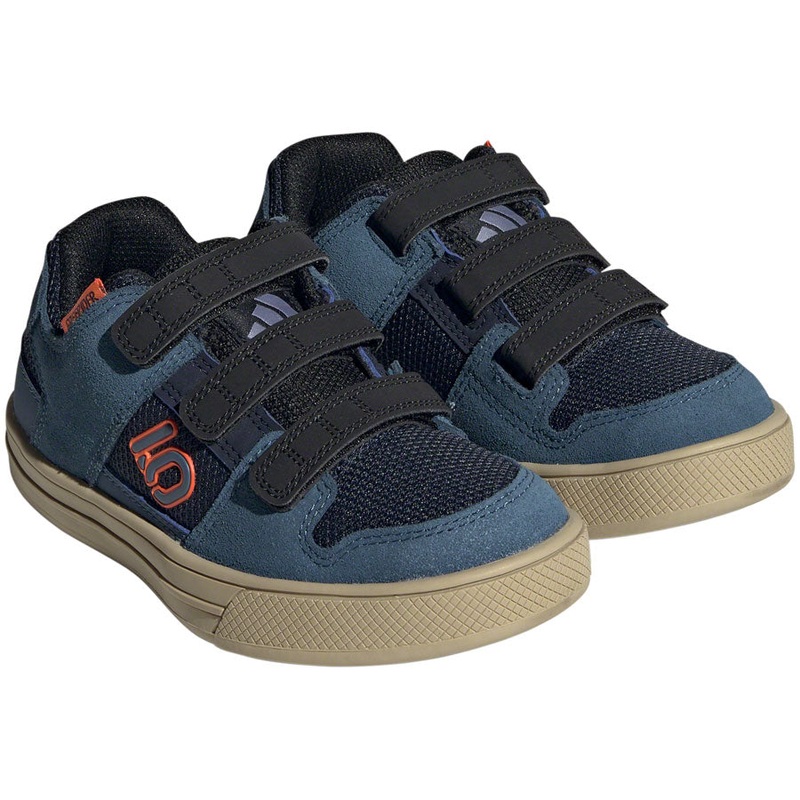 Five Ten Freerider Kid’s VCS Flat Shoes – Youth Legend Ink/Wonder Steel/Impact Orange 10.5K