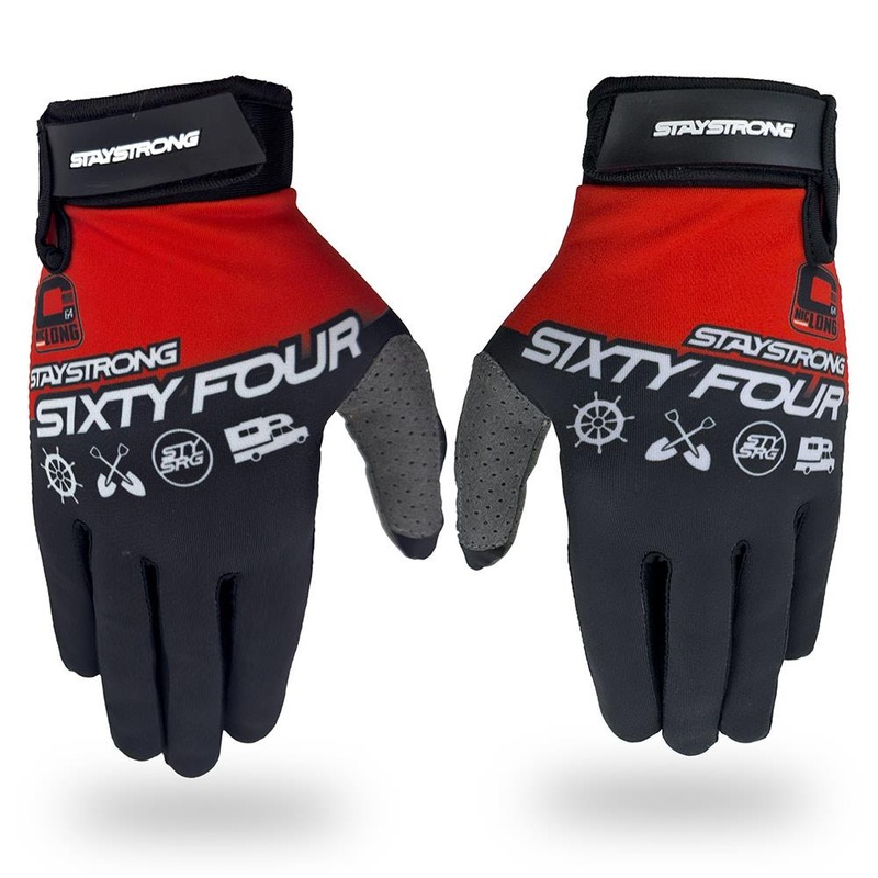 Stay Strong Nic Long Captain Gloves – Red/Black Medium