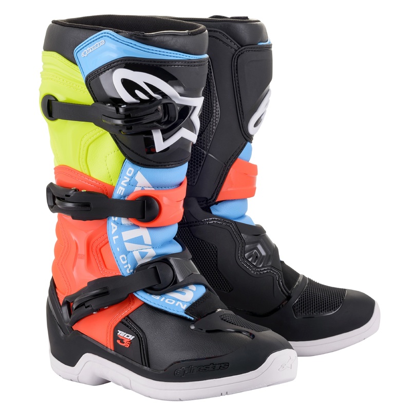 ALPINESTARS Tech 3s Boots Black/Fluorescent Yellow/Fluorescent Red 4