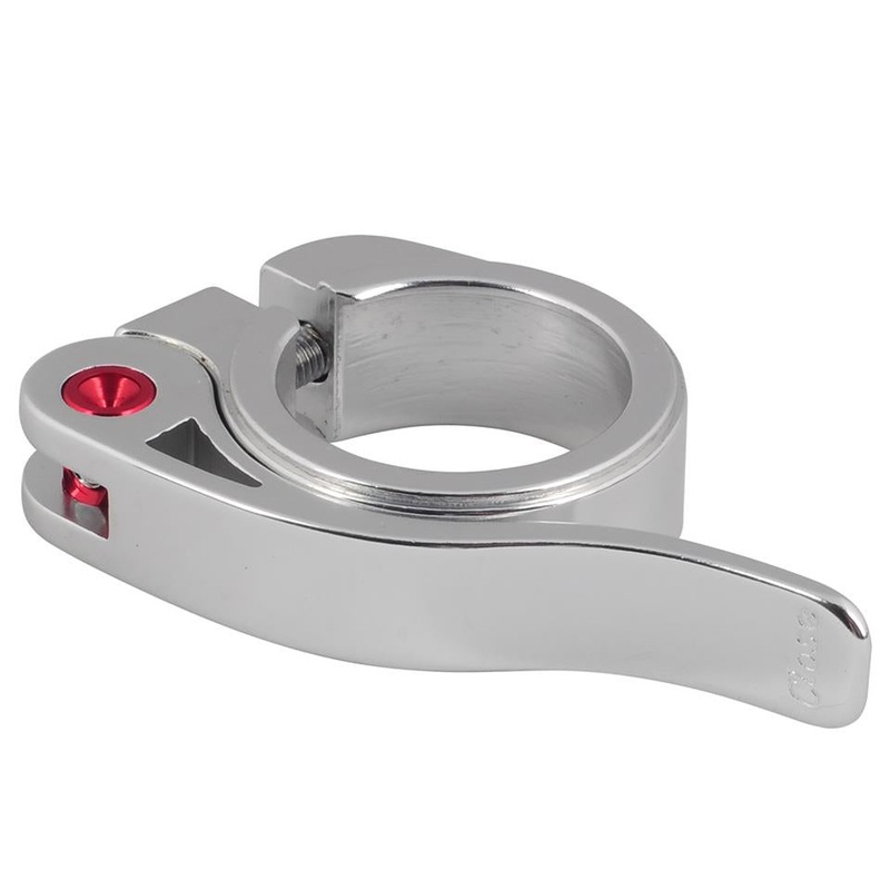 Snafu Quick Release Race Seatpost Clamp Polished 31.8mm