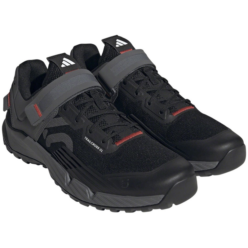 Five Ten Trailcross Mountain Clipless Shoes – Mens Core BLK/Gray Three/Red 9