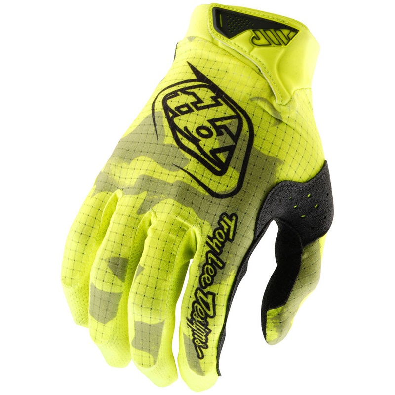 Troy Lee Designs Air Glove  Blotted Flo Yellow X-Large