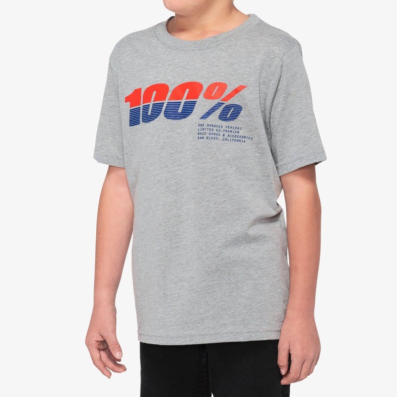 100% Bristol Youth T-Shirt – Grey/ Heather Small