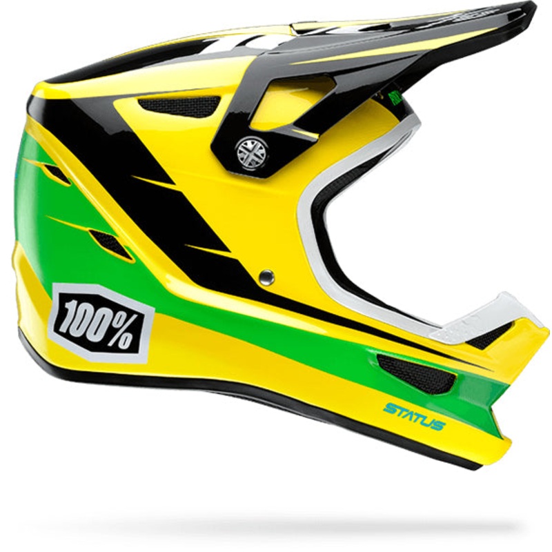 100% Status BMX Race Helmet-DDay Yellow X-Small