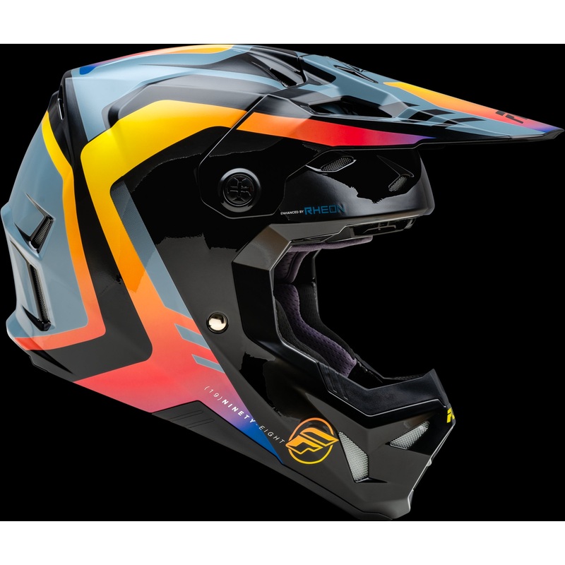 FLY RACING Formula Cp Krypton Helmet Grey/Black/Electric Fade 2x