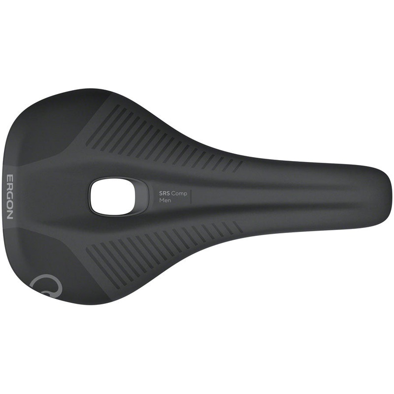 Ergon SRS Comp Saddle – TiNox XP, Black, Men’s, Medium/Large