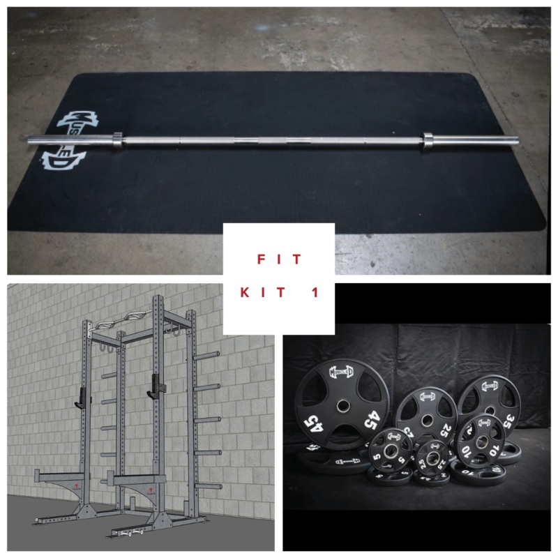 TGrip Commercial Half Rack Complete Kit – 3×3 Steel – Functional Multi-Grip Pull-Up – Bar & Plate Storage – J-Hooks Fit Kit 1